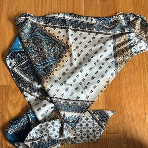 Bandana Tie Shirt Strapless